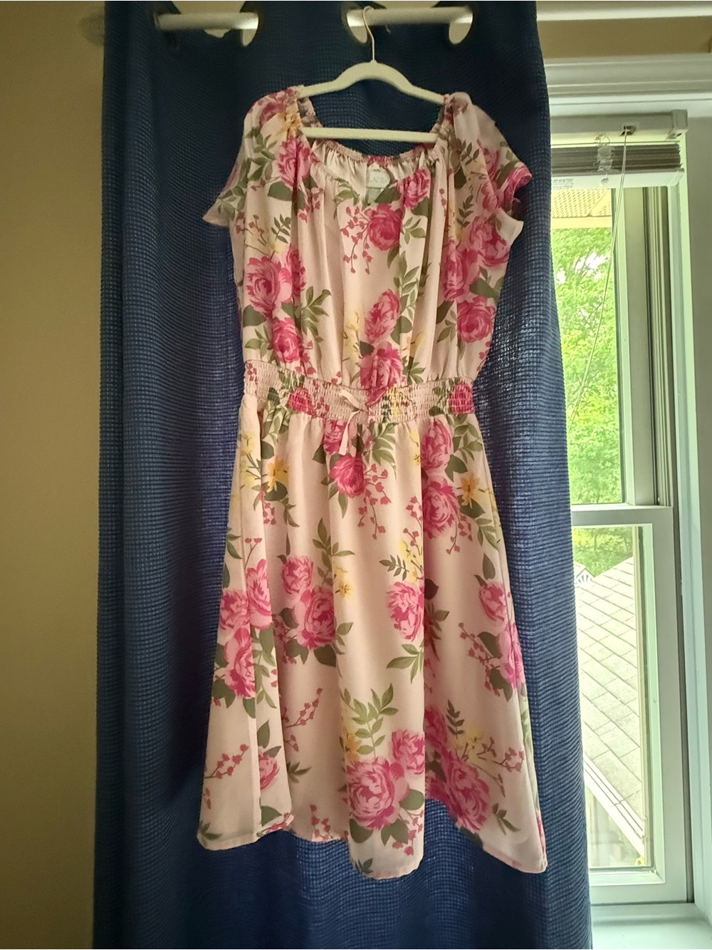 The Children's Place Pink Floral Fit-and-Flare Dress